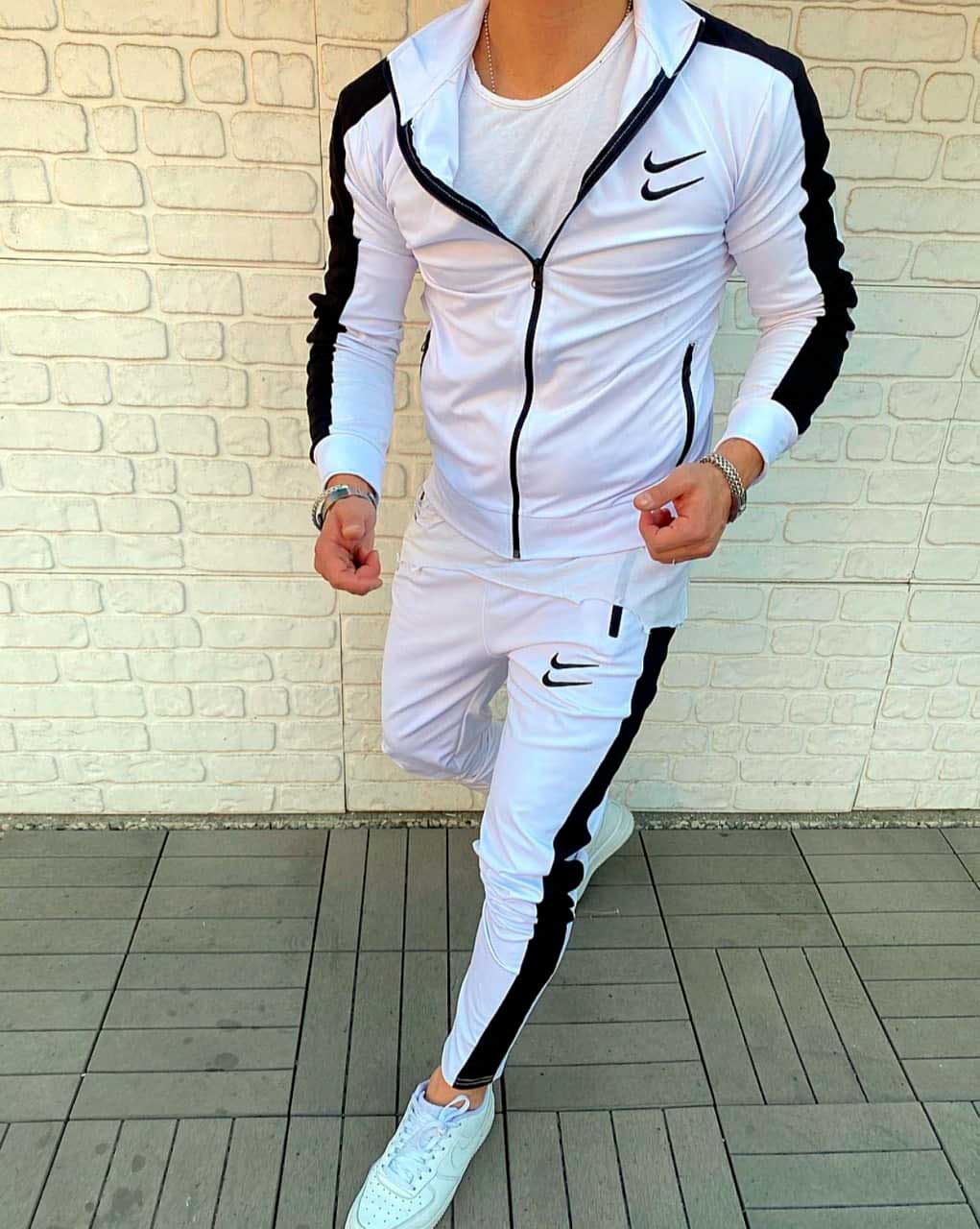Nike Swoosh спортивный костюм белый
